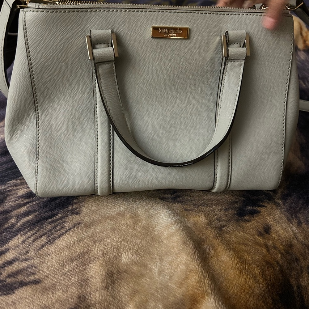Kate Spade Light Gray Handbag - image 1